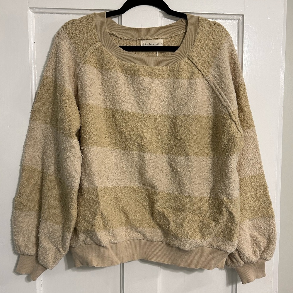 By Together striped sweater. Size S.  NWT